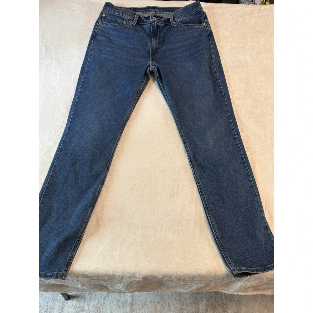 Levi's 511 Men's Blue Denim Slim Fit Straight Leg Stretch Jeans 36X32‎